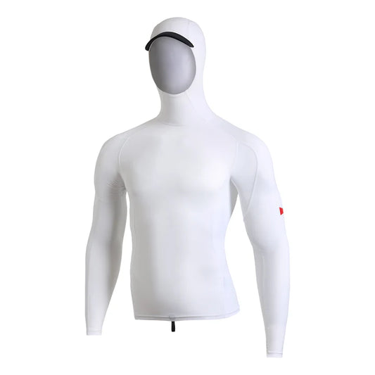 Florence Marine X Standard Issue LS Hooded Rashguard - White - Star Surf + Skate