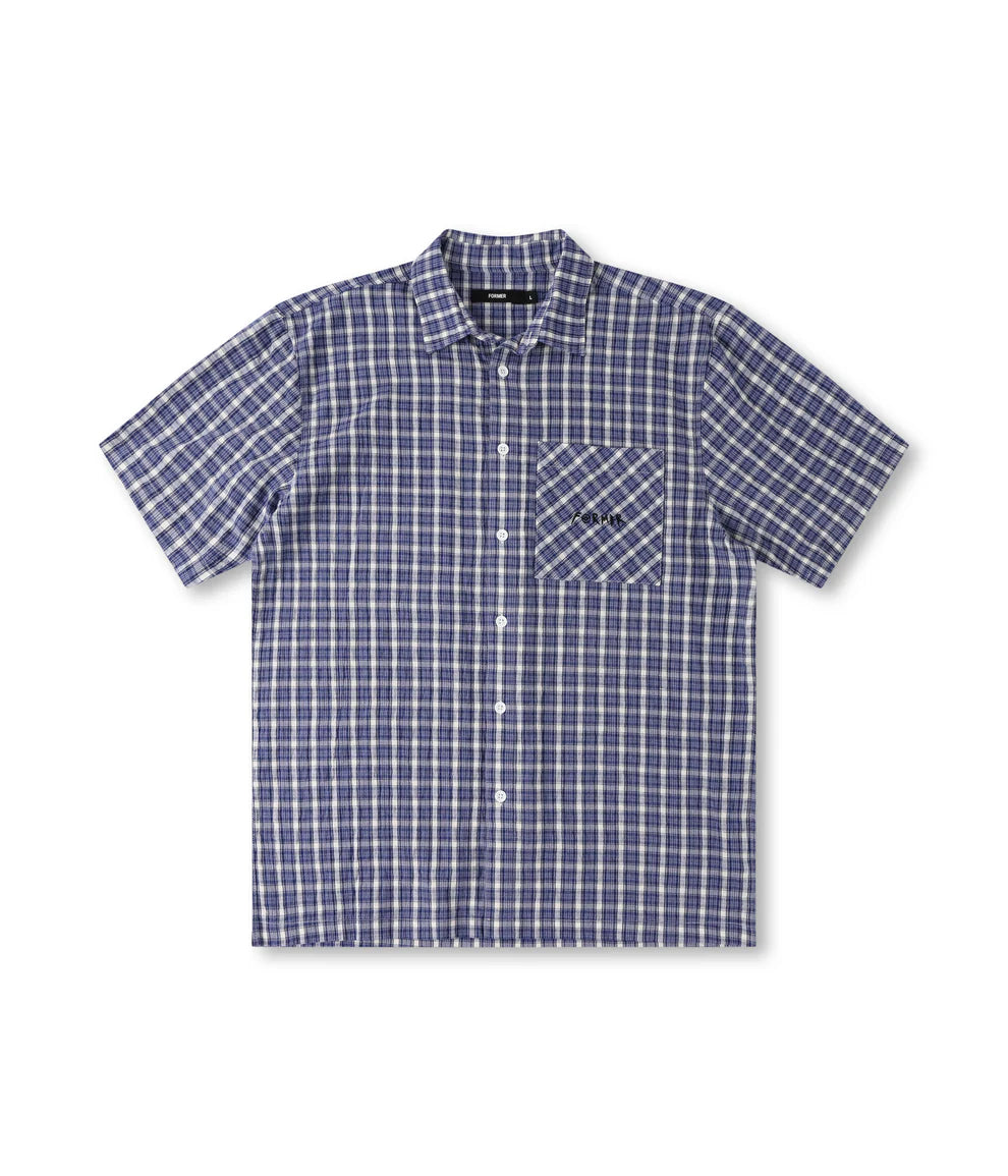 Former Manners Check SS Shirt - Vintage Navy - Star Surf + Skate