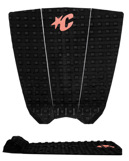 Creatures Mick Fanning Loc-lite Ecopure Tail Pad - Black Fluro Red - Star Surf + Skate