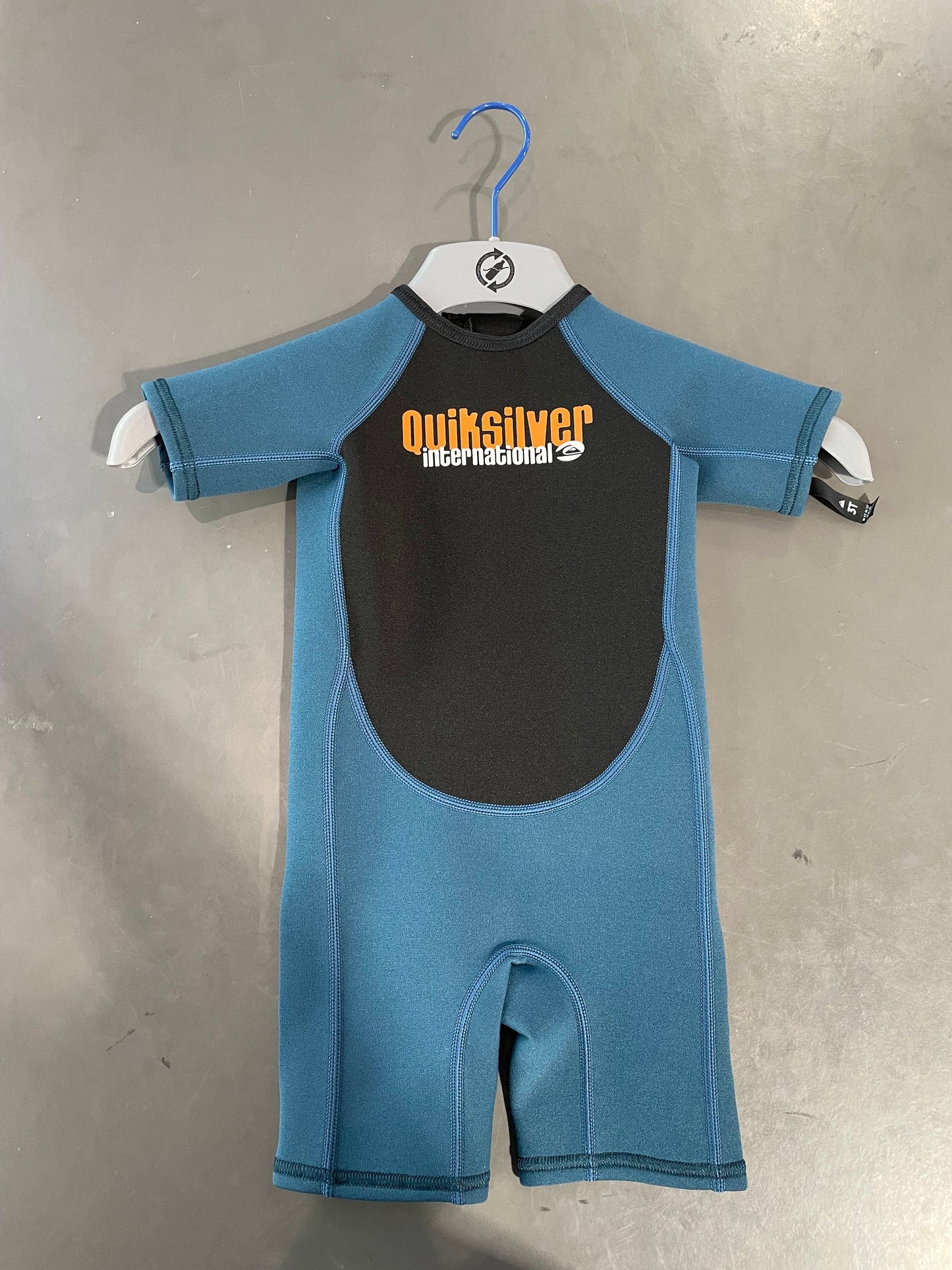 Quiksilver 1.5mm Toddler SS Springsuit BZ - Midnight Turquoise - Star Surf + Skate