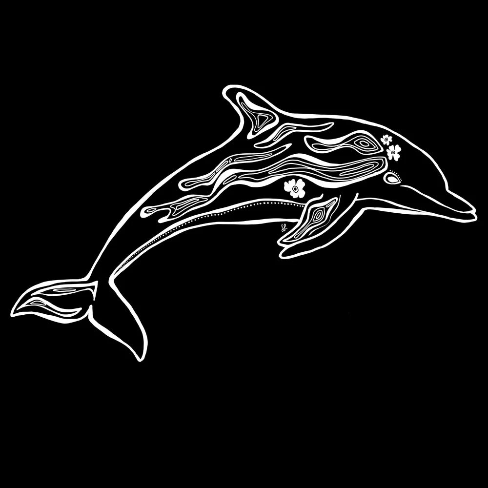 Sophie Fletcher Design Dolphin Stickers - White - Star Surf + Skate