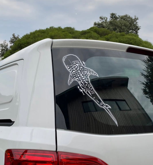 Sophie Fletcher Design Whale Shark Stickers - White - Star Surf + Skate