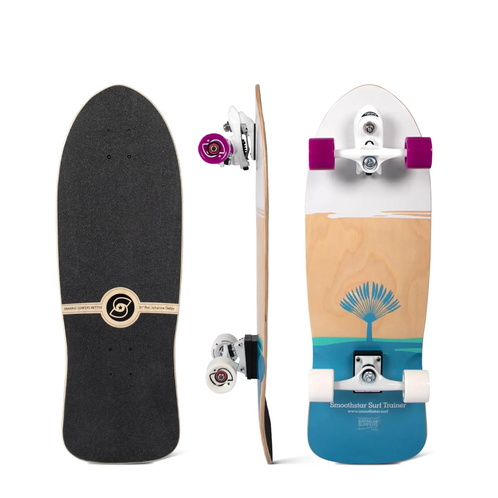 Smoothstar Johanne Defay 31" Thd Surf Trainer - Star Surf + Skate