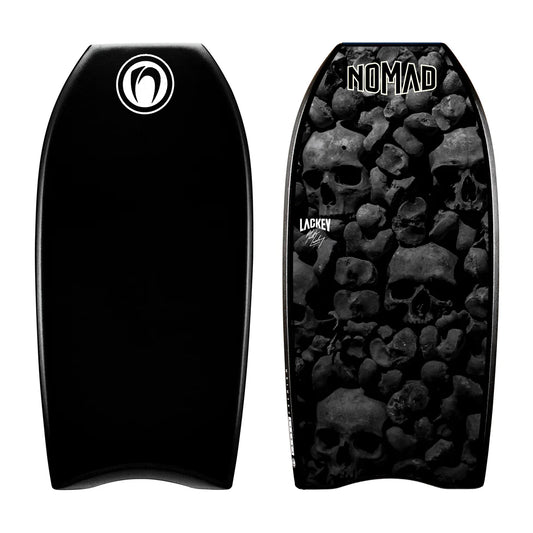 Nomad Lackey Premium PP Bodyboard - Black Deck/Black Pin/Black Rail/Horror Slick - Star Surf + Skate