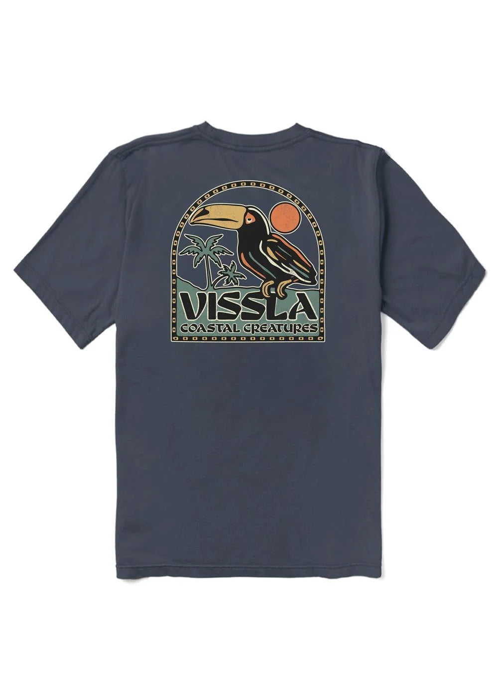 Vissla Perched Organic Blend SS Tee - Dark Denim