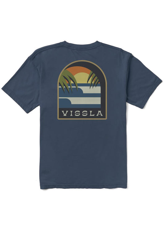 Vissla Out the Window Organic Blend SS Tee - Navy - Star Surf + Skate
