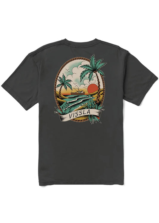 Vissla Captain Premium Organic Pkt SS Tee - Phantom