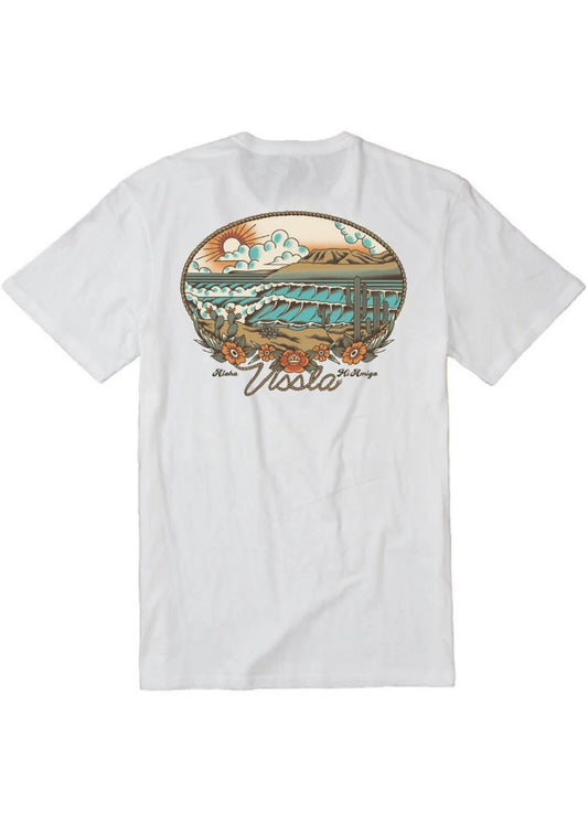 Vissla Baja West Swell SS Tee - White