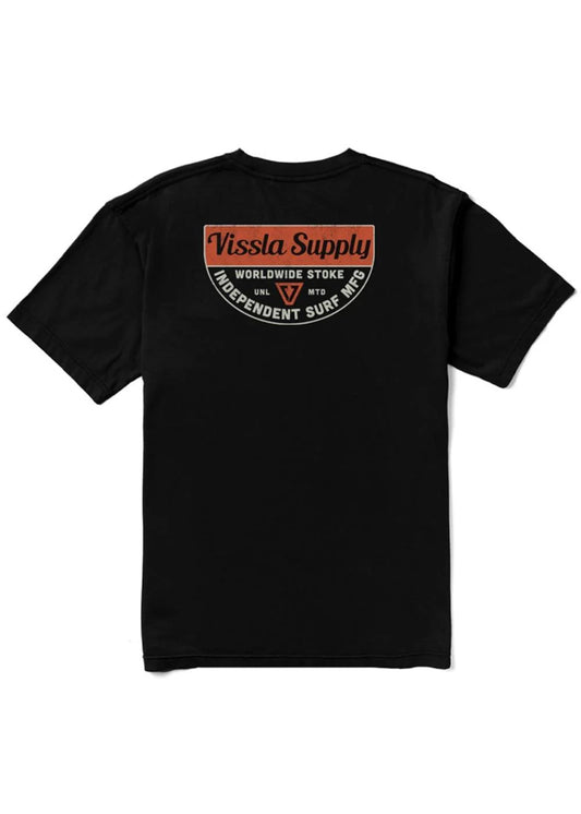 Vissla Independent Swell SS Tee - Black - Star Surf + Skate