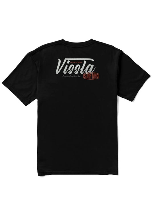 Vissla Stamped Organic Blend SS Pkt Tee - Black