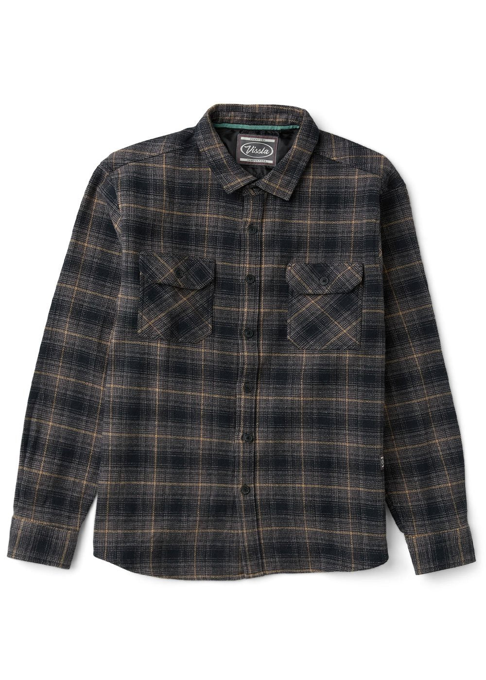 Vissla Creators Heavy Days Flannel Shirt - Black - Star Surf + Skate