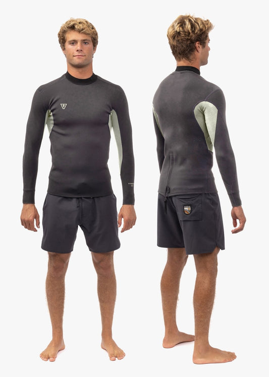 Vissla Natural Seas 1mm LS Jacket - Coal - Star Surf + Skate