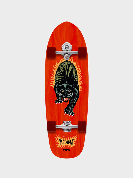 Yow Medina Panthera 33.5" Signature Series Surf Skate Surf Trainer - Black - Star Surf + Skate