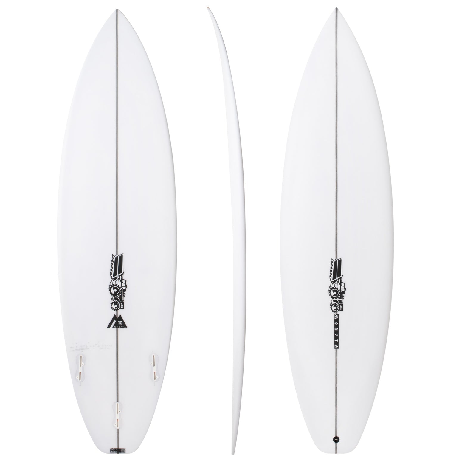 JS PU Monsta 10 Squash Tail - Star Surf + Skate