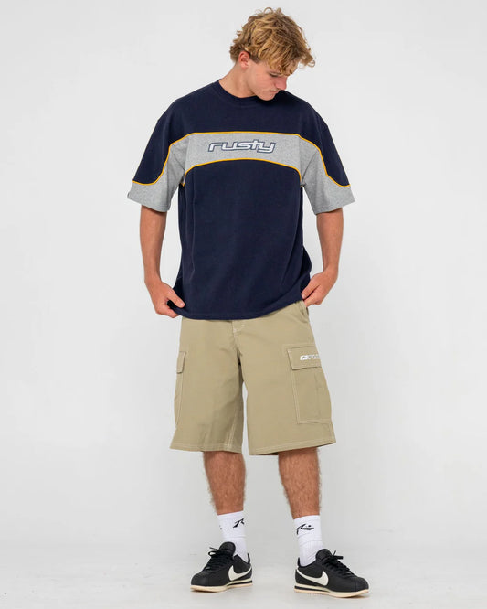 Rusty Kinetic SS Heavy Tee - Navy Blue