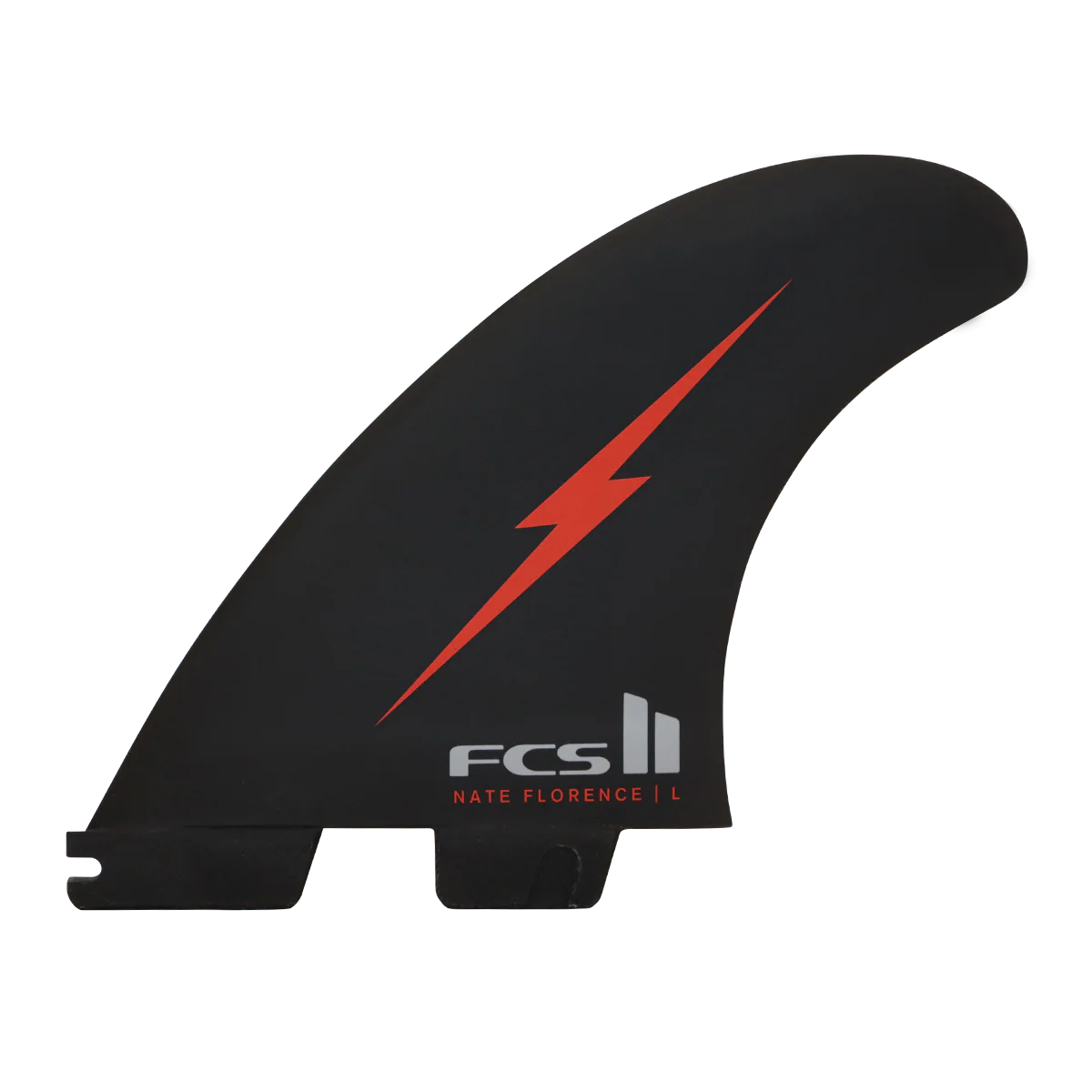 FCS II Nathan Florence PC Tri Fins - Red Bolt