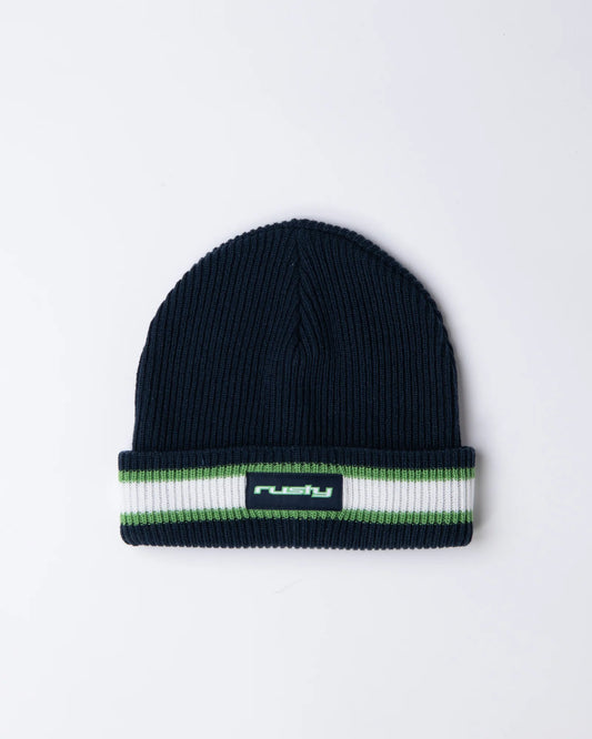 Rusty Misfit Beanie - Navy - Star Surf + Skate