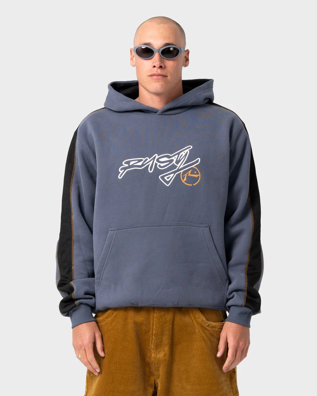 Rusty Dine n Dash Hooded Fleece - Steel