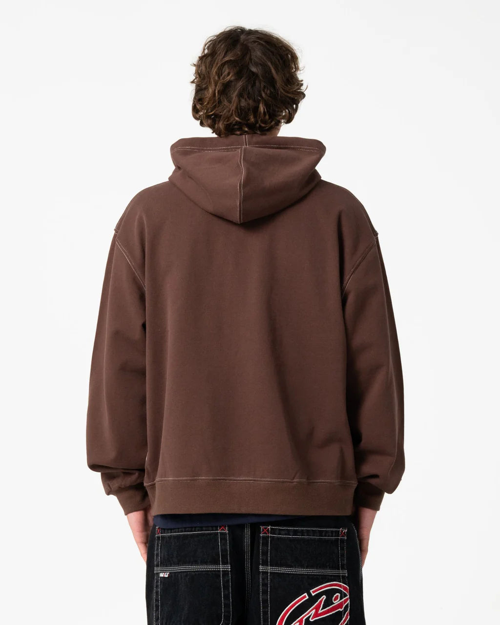 Rusty Freaker Zip Thru Hooded Fleece - Pinecone