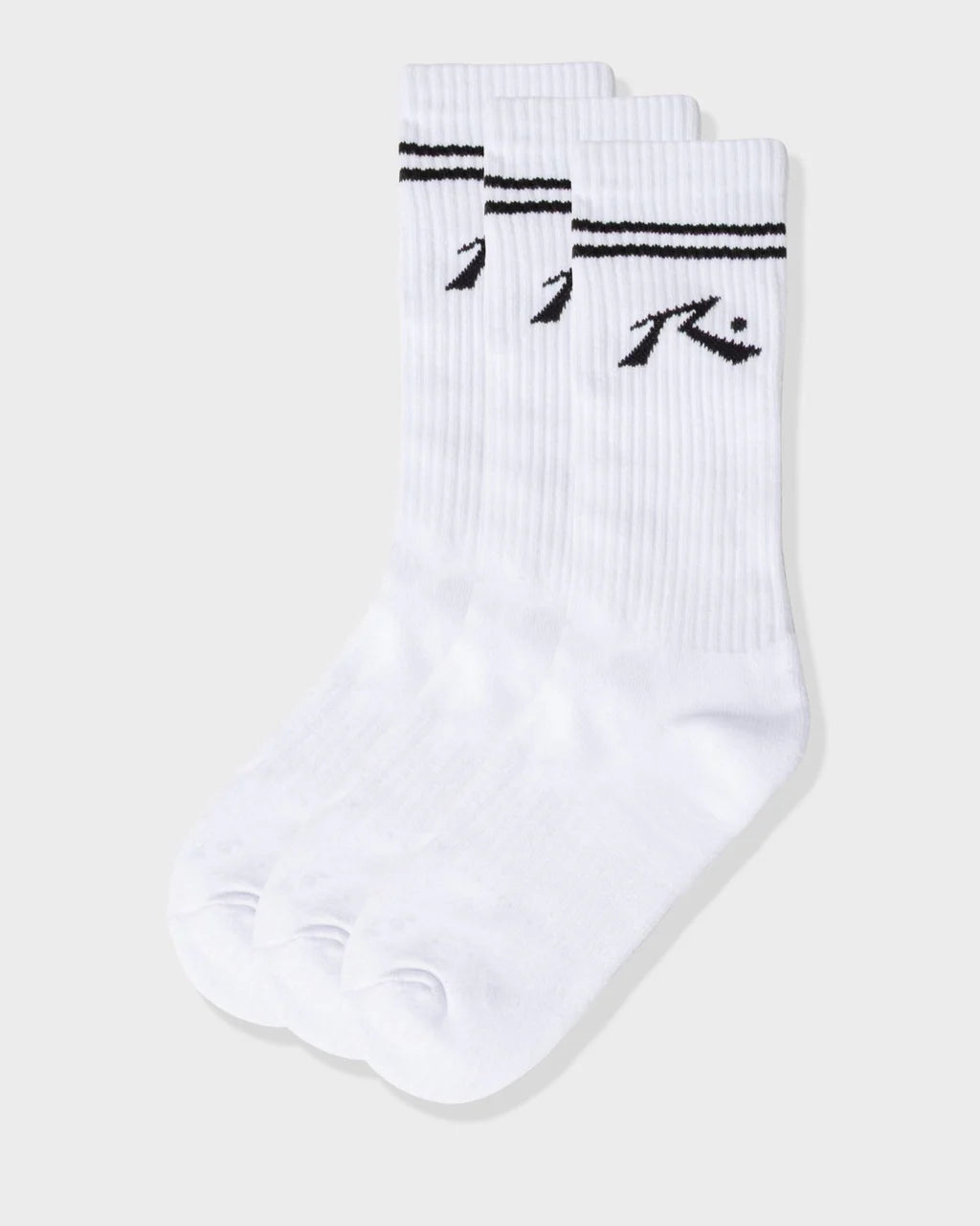 Rusty Comp Mid Calf 3-Sock Pack - White