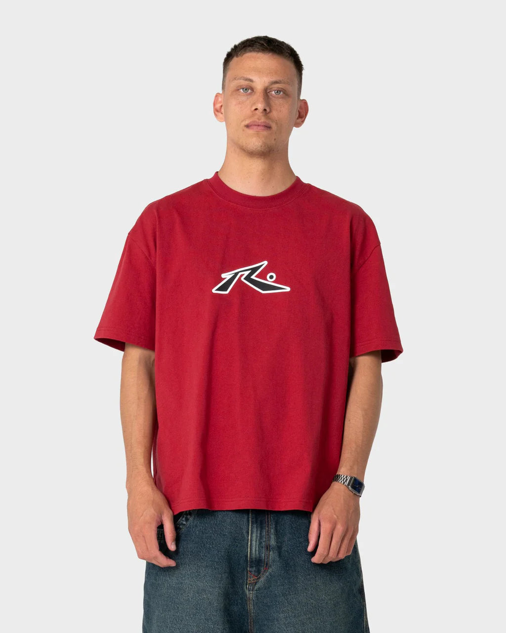 Rusty Razor SS Tee - Vintage Red