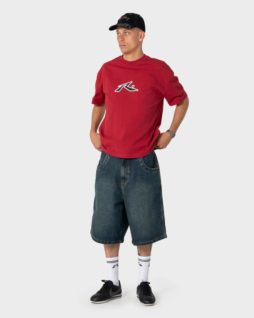 Rusty Razor SS Tee - Vintage Red