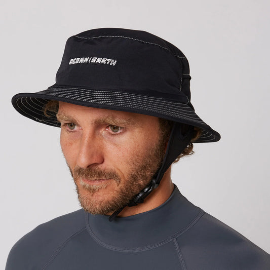 Ocean & Earth G-Land Soft Peak Surf Hat - Black - Star Surf + Skate