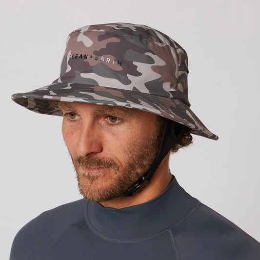 Ocean & Earth Bingin - Lightweight Soft Peak Surf Hat - Camo - Star Surf + Skate