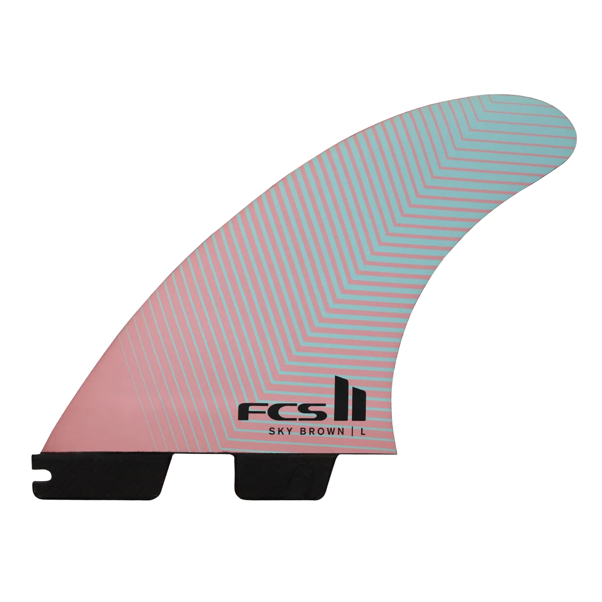 FCS II Sky Brown PC Tri Retail Fins - Teal Pink