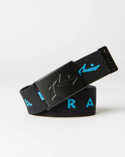 Rusty Trade R Webbing Belt - Black/Blue - Star Surf + Skate