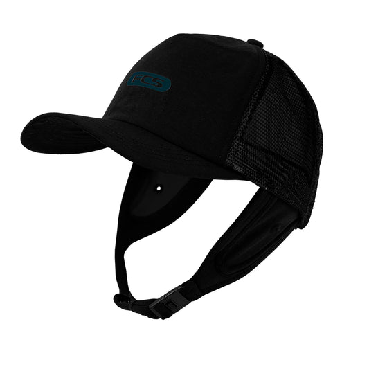 FCS Surf Truckers Wet Cap - Black/Teal