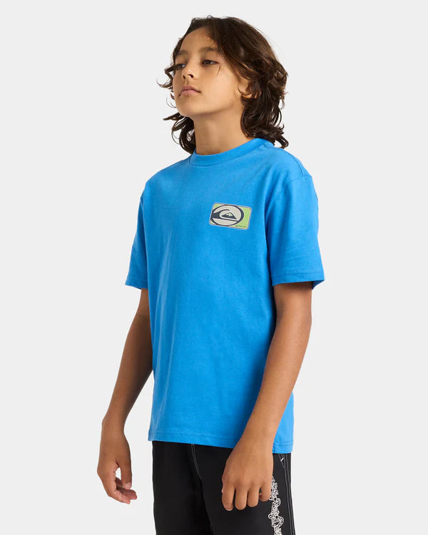 Quiksilver Strategy SS Youth Tee - Nautical Blue - Star Surf + Skate