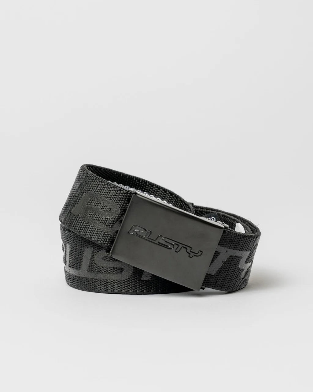 Rusty Flip Elastic Webbing Belt - Black - Star Surf + Skate