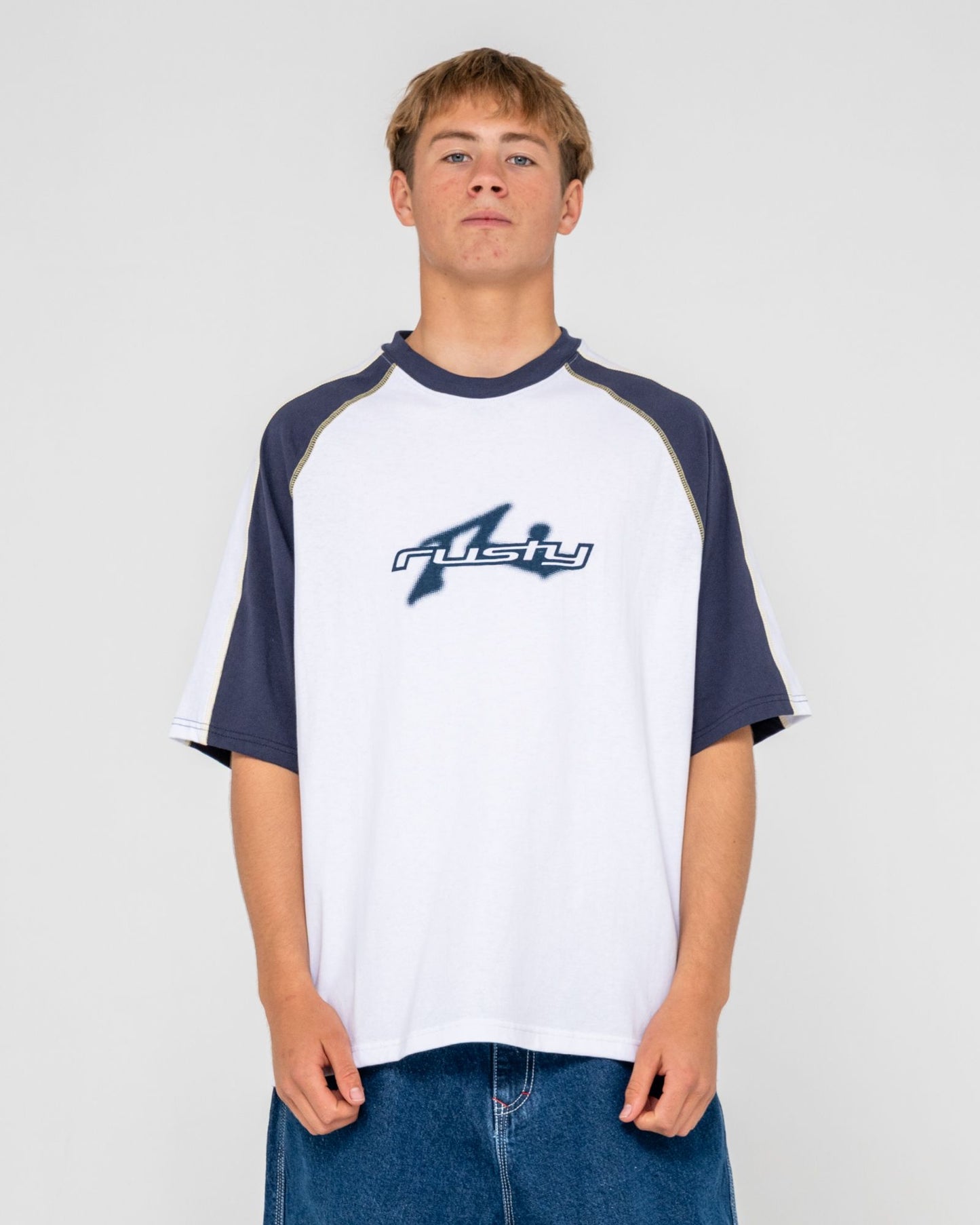 Rusty Fade SS Tee - White - Star Surf + Skate
