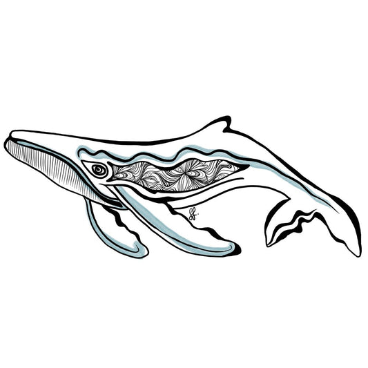 Sophie Fletcher Design Whale Stickers - Black - Star Surf + Skate