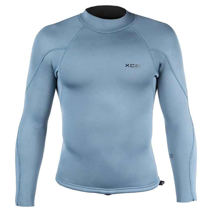 Xcel Axis 2/1mm LS Top - Light Carbon - Star Surf + Skate