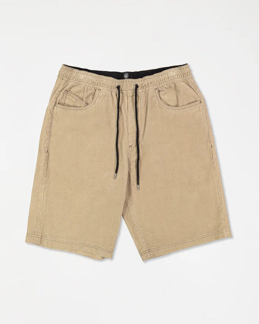 Volcom Freazy Loose Elastic Waist Short 22 - Light Khaki - Star Surf + Skate