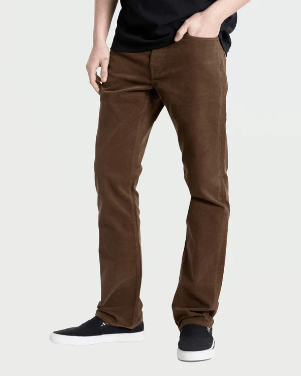 Volcom Solver 5 Pocket Cord - Brown Stone - Star Surf + Skate