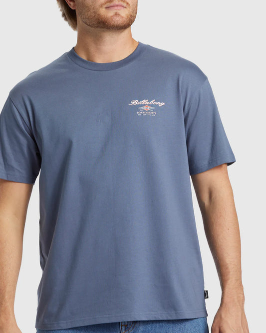 Billabong Crossboards SS Tee - Slate Blue - Star Surf + Skate