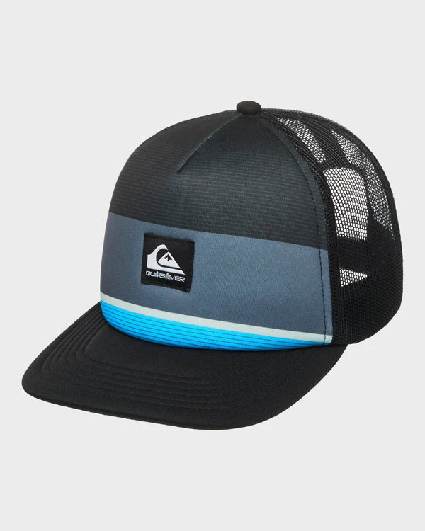 Quiksilver Emu Coop Youth Cap - Black Step Stripe - Star Surf + Skate