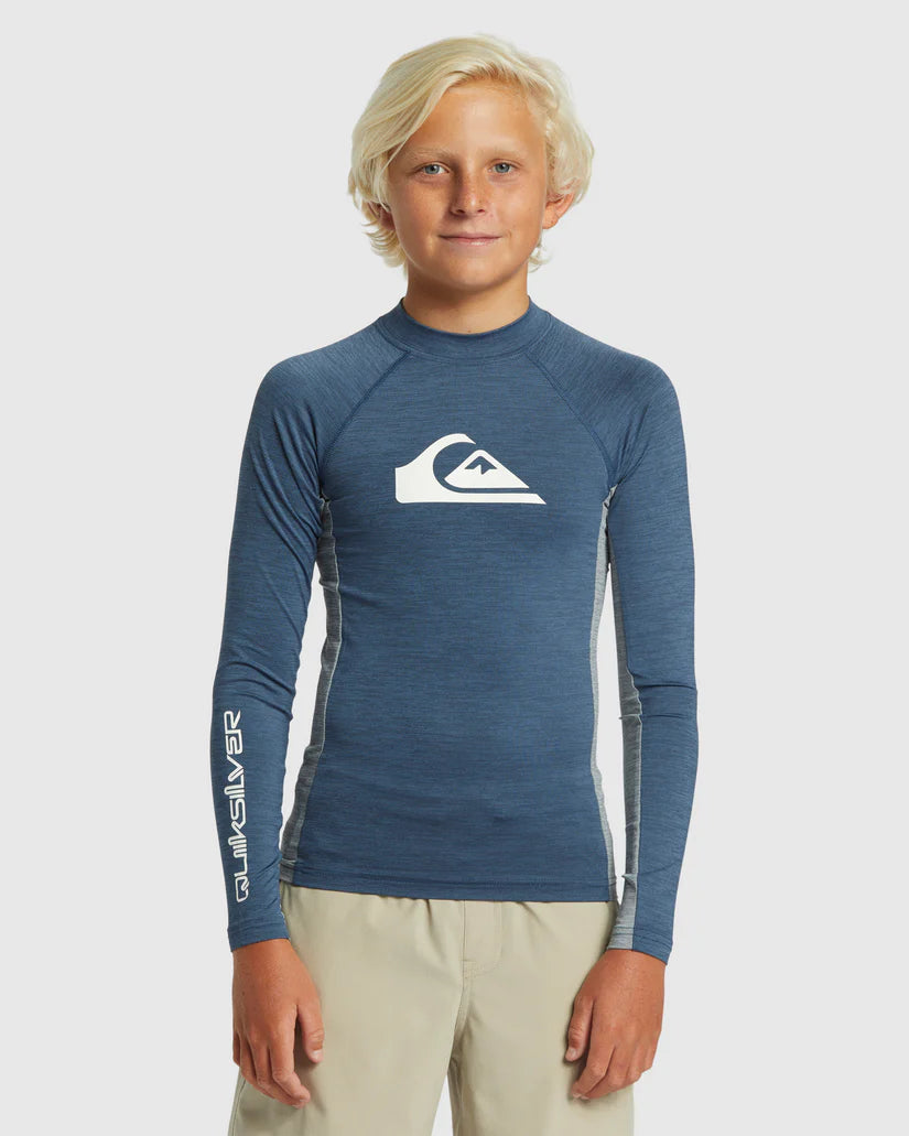 Quiksilver UPF50 Comp LS Youth - Black - Star Surf + Skate