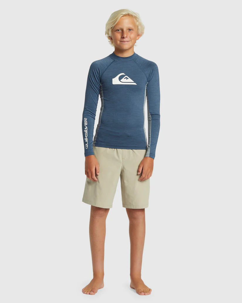 Quiksilver UPF50 Comp LS Youth - Black - Star Surf + Skate