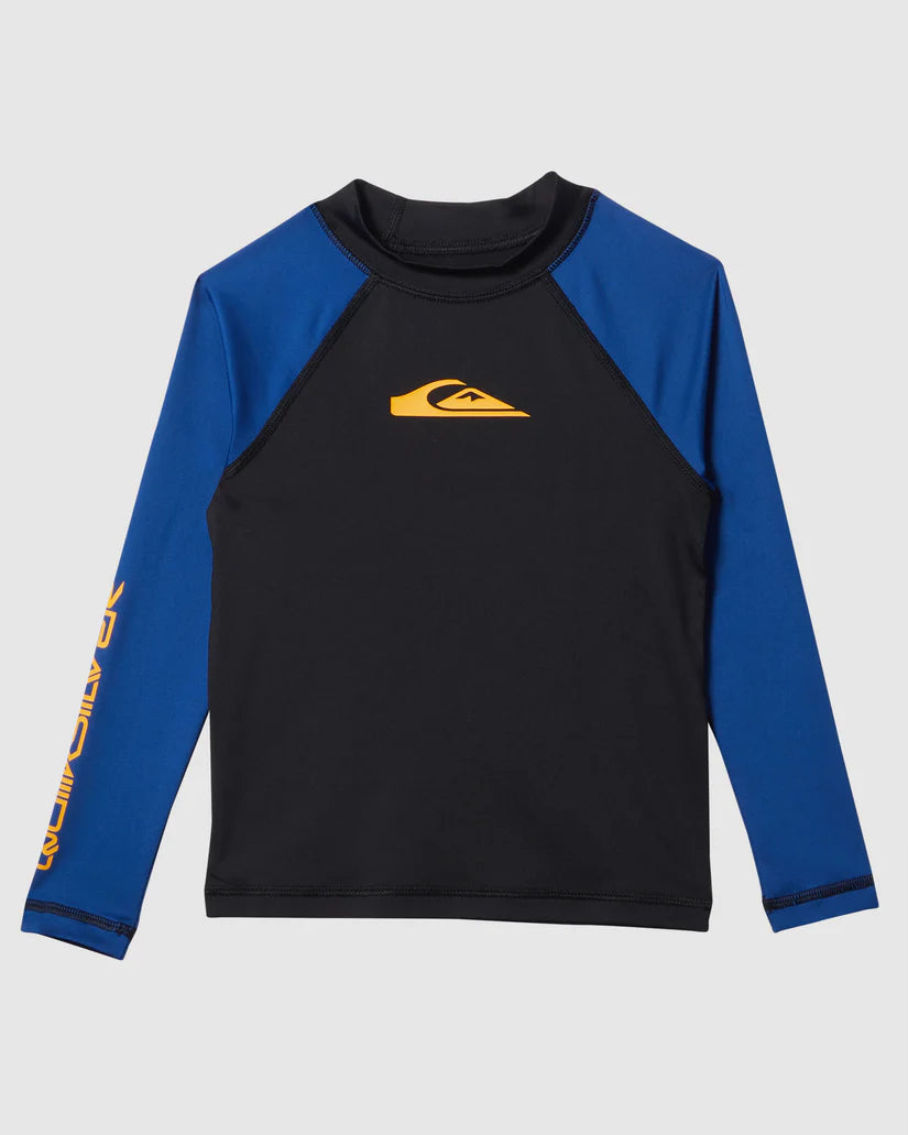 Quiksilver Everyday UPF50 LS Boy - Monaco Blue - Star Surf + Skate