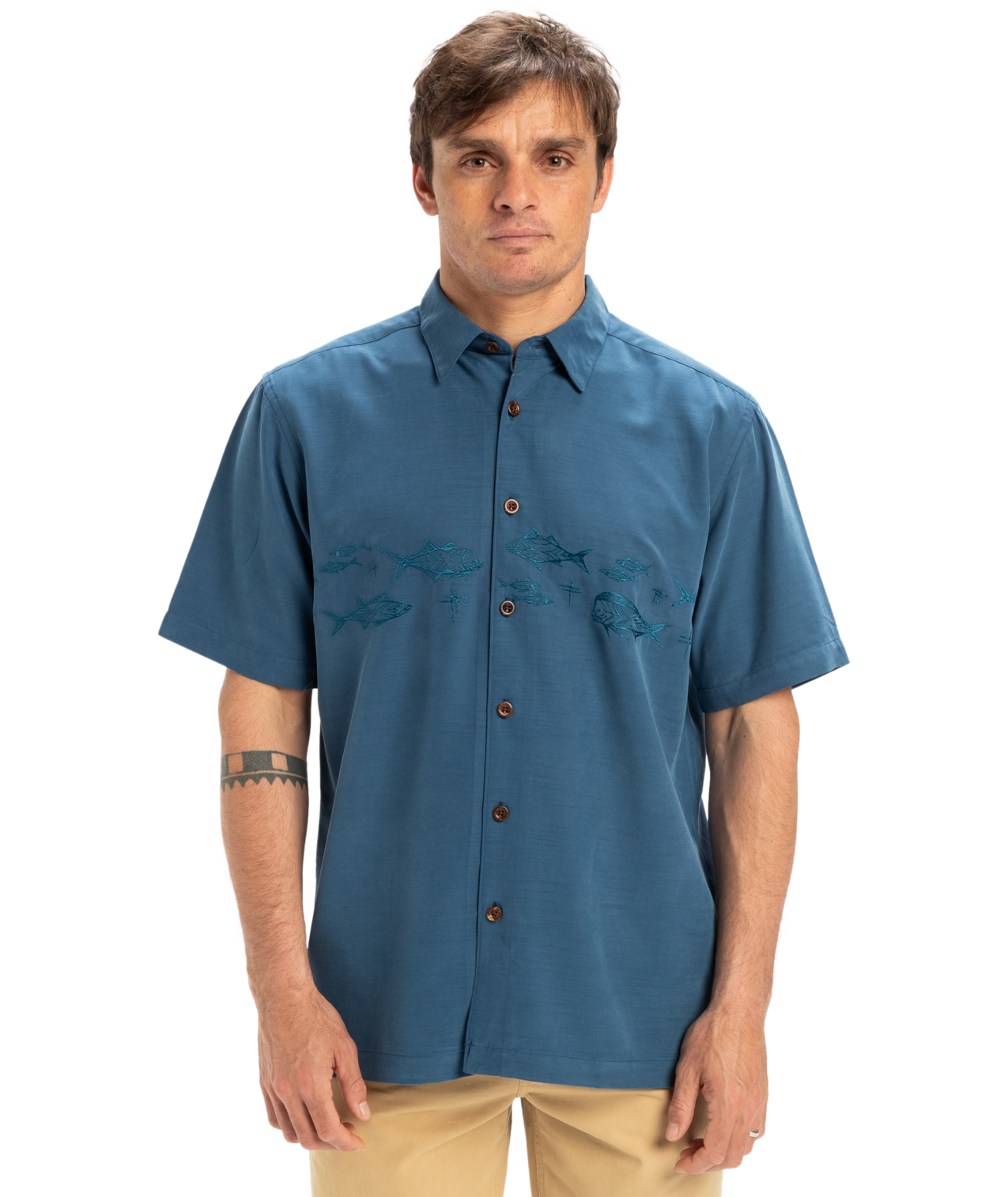 Quiksilver Offshore SS Shirt - Wave Blue - Star Surf + Skate