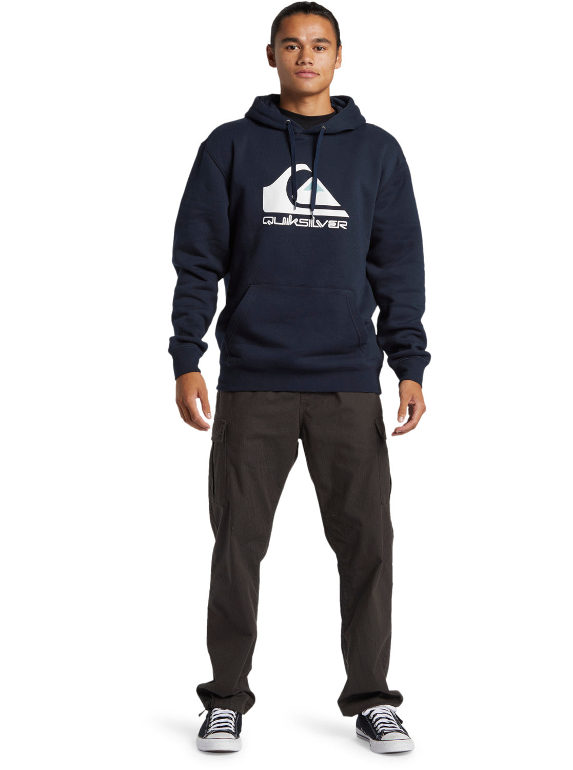 Quiksilver Big Logo Hoodie - Dark Navy - Star Surf + Skate