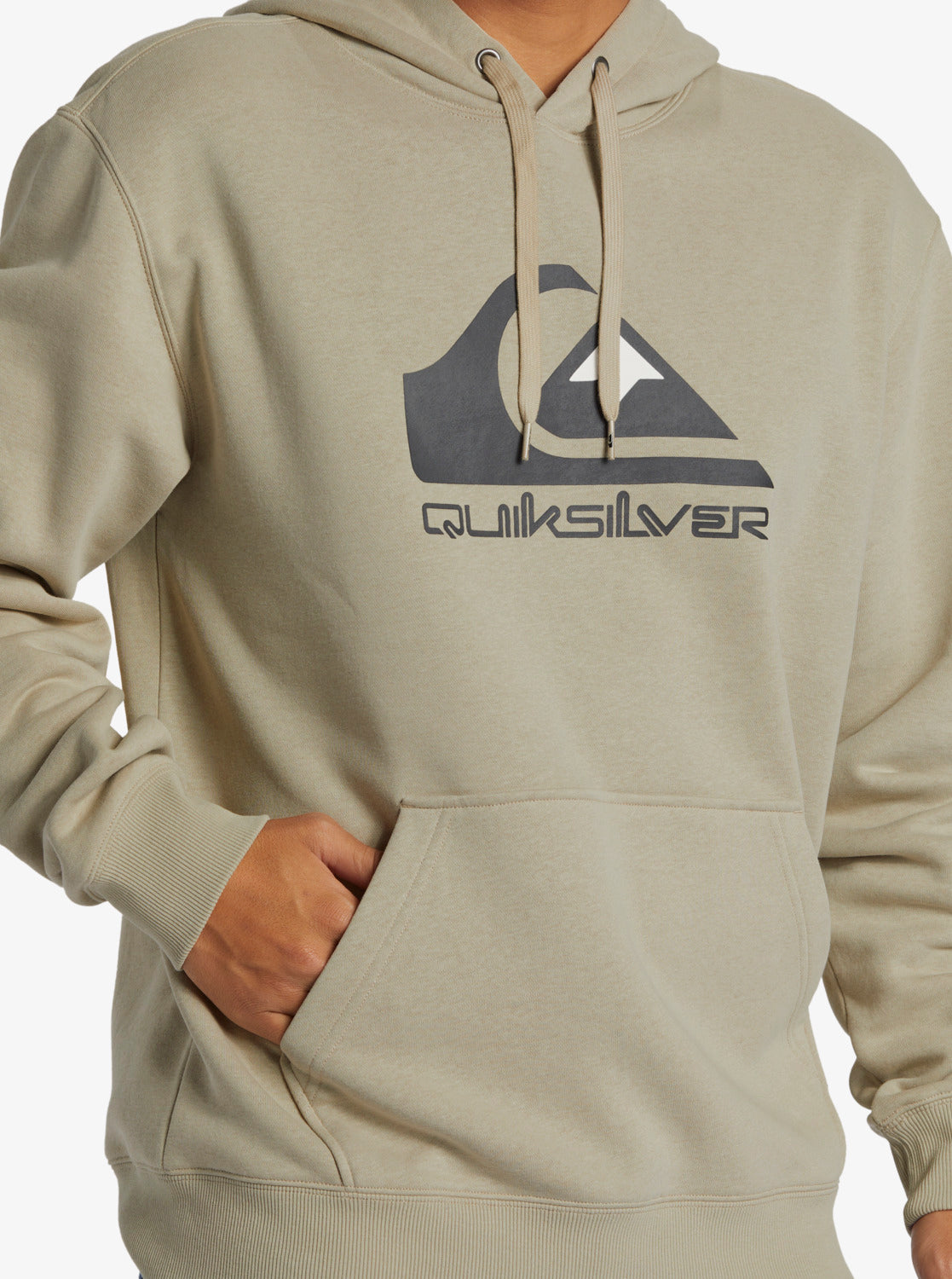Quiksilver Big Logo Hoodie - Plaza Taupe - Star Surf + Skate