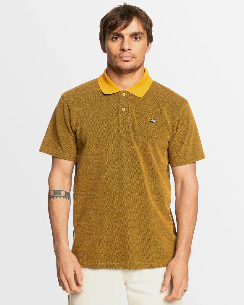 Quiksilver DNA Polo - Mustard - Star Surf + Skate