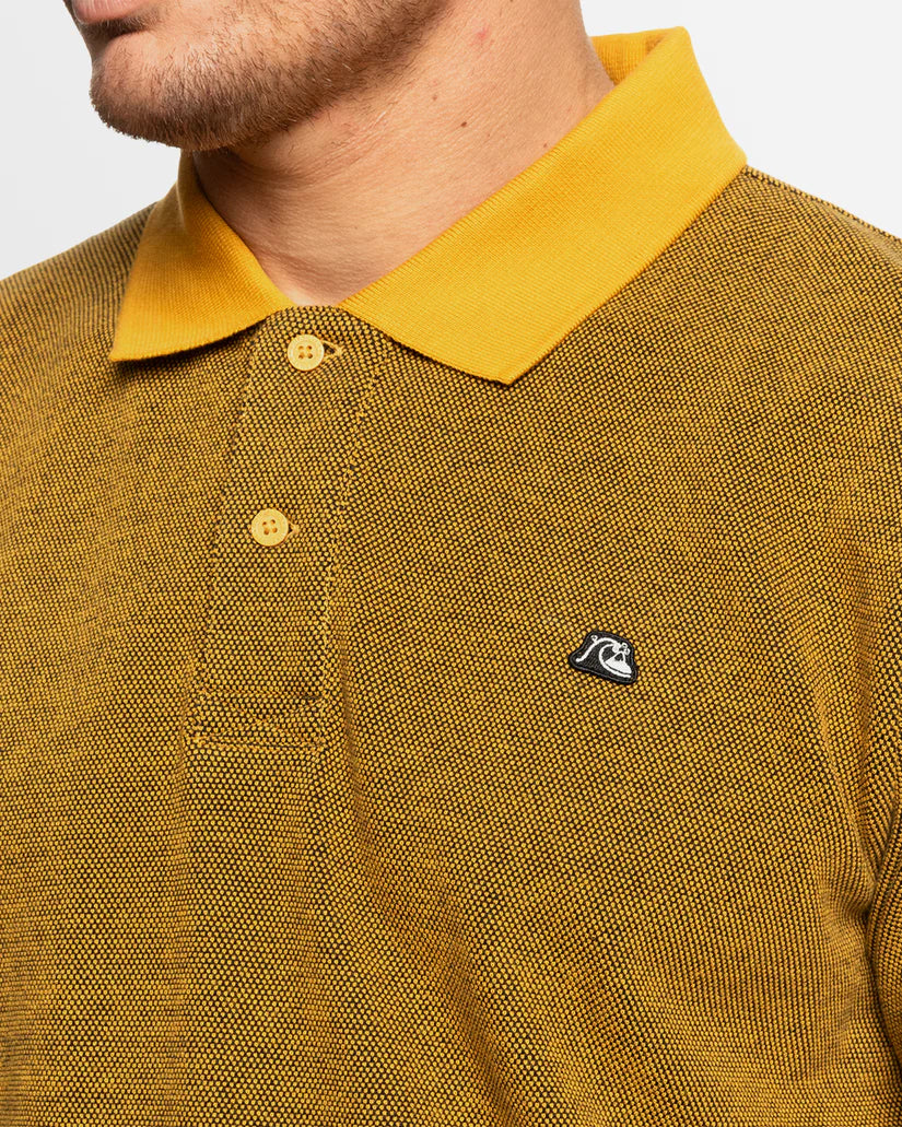 Quiksilver DNA Polo - Mustard - Star Surf + Skate