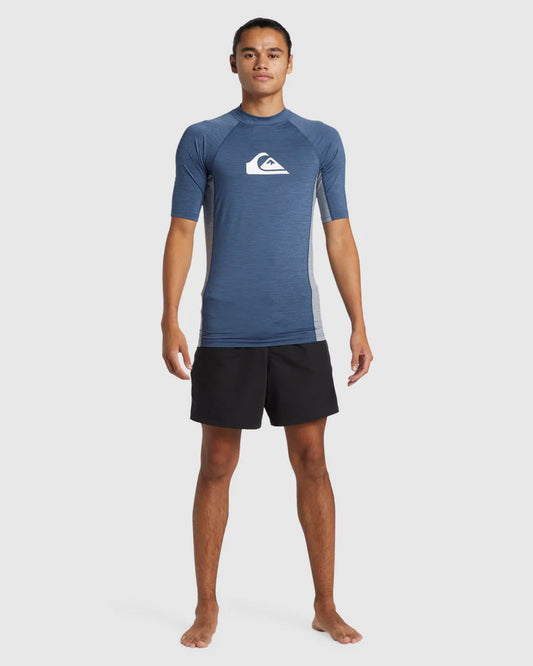 Quiksilver Everyday UPF50 Comp SS - Vintage Indigo Heather
