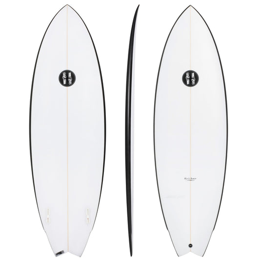 JS PU Black Baron Twin Fin